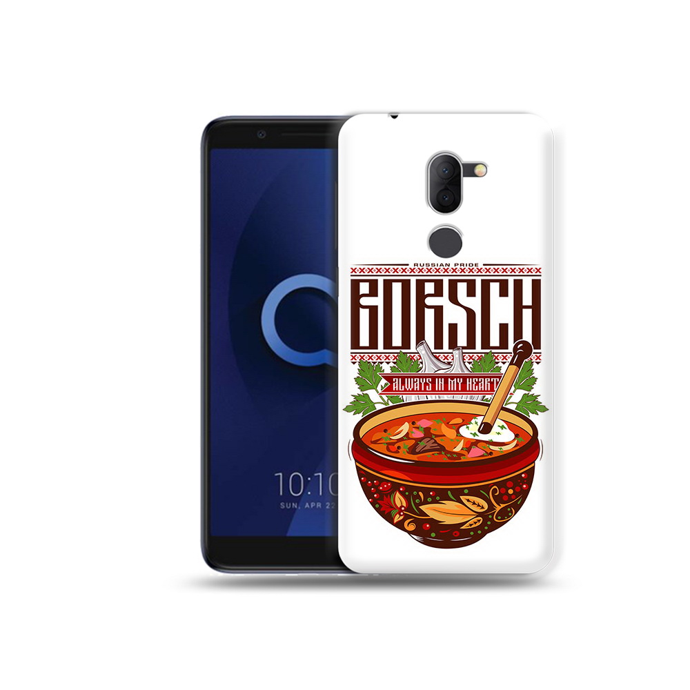 

Чехол MyPads Tocco для Alcatel 3X русский борщ (PT112114.674.589), Прозрачный, Tocco