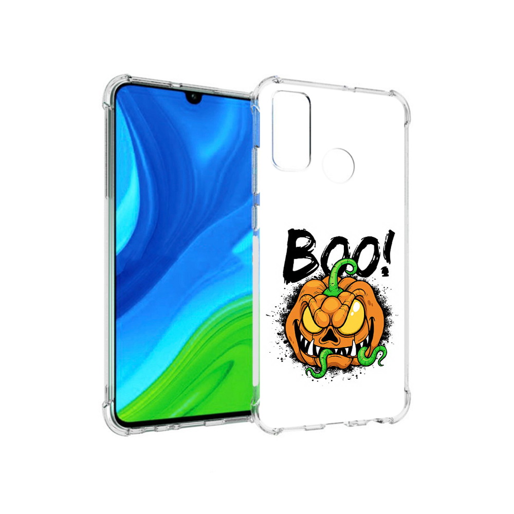 

Чехол MyPads Tocco для Huawei P Smart (2020) Хэллоуин бу, Прозрачный, Tocco