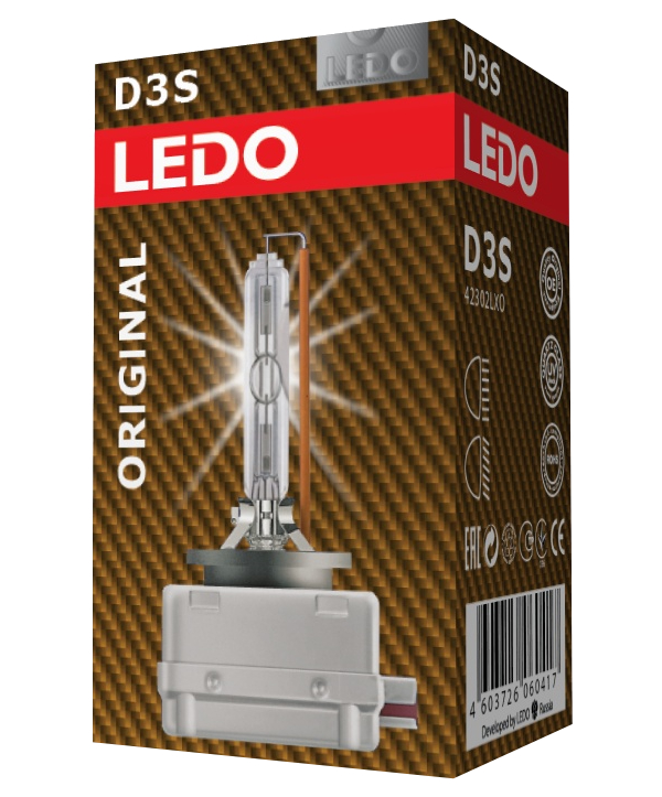 Лампа ксеноновая LEDO D3S 4300К Original 42302LXO