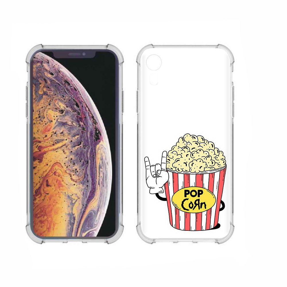 

Чехол MyPads Tocco для Apple iPhone XR крутой попкорн, Прозрачный, Tocco