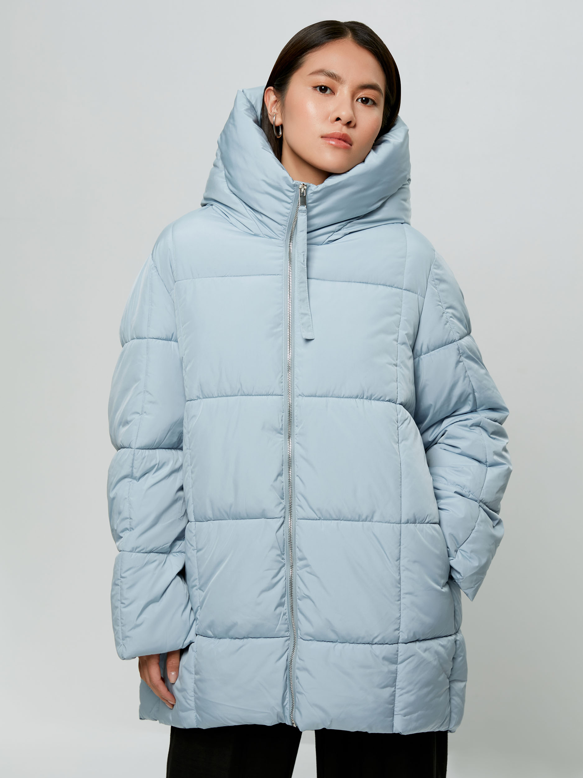 

Куртка женская ZARINA 2460419119-41 голубая L, Голубой, 2460419119