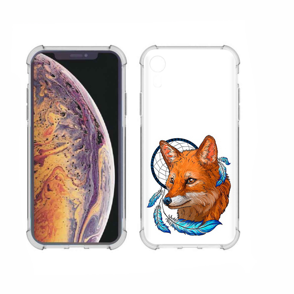 

Чехол MyPads Tocco для Apple iPhone XR лиса и ловец снов, Прозрачный, Tocco