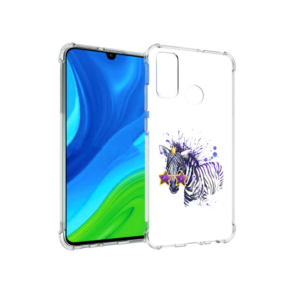 

Чехол MyPads Tocco для Huawei P Smart (2020) акварельная зебра, Прозрачный, Tocco
