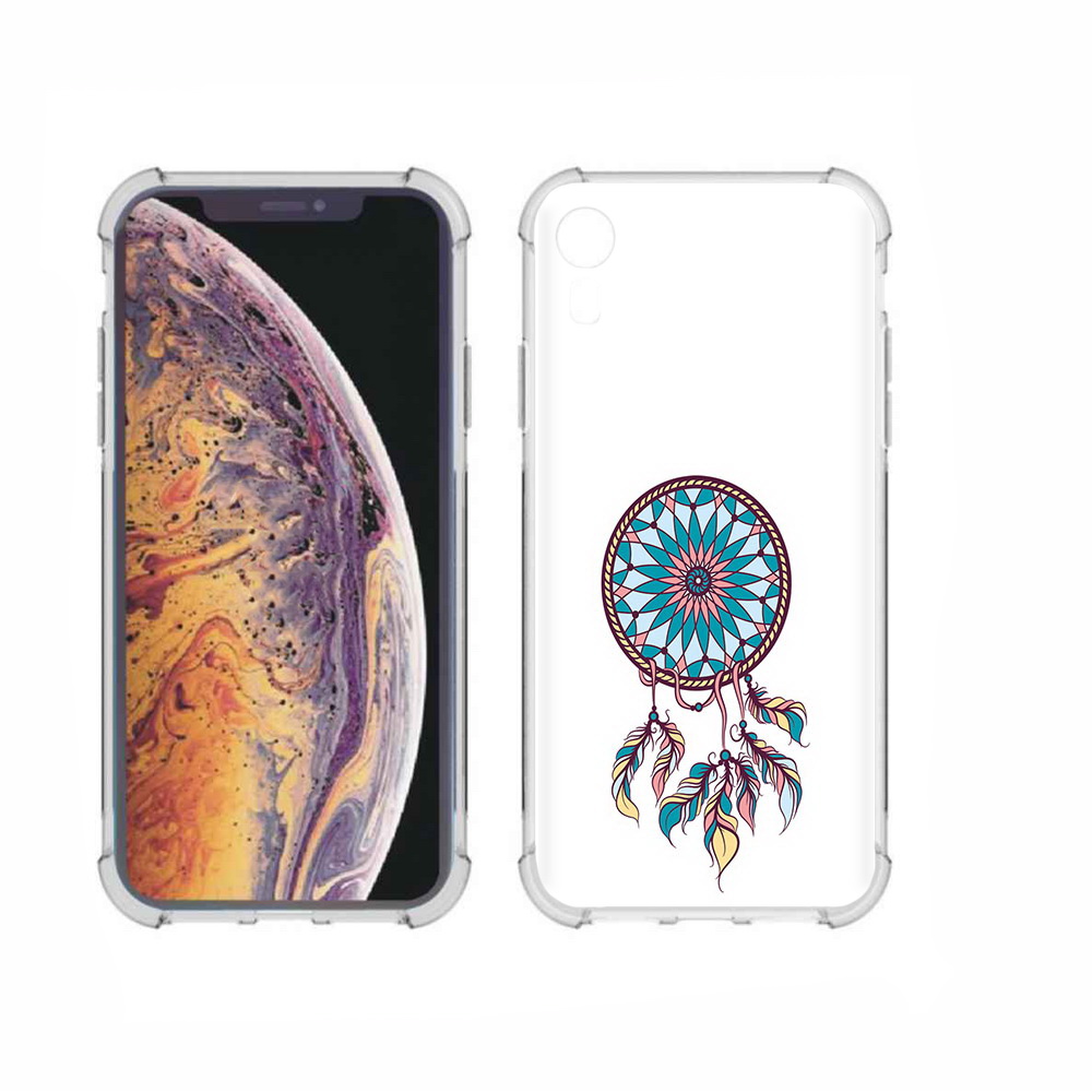 

Чехол MyPads Tocco для Apple iPhone XR ловец снов синий, Прозрачный, Tocco