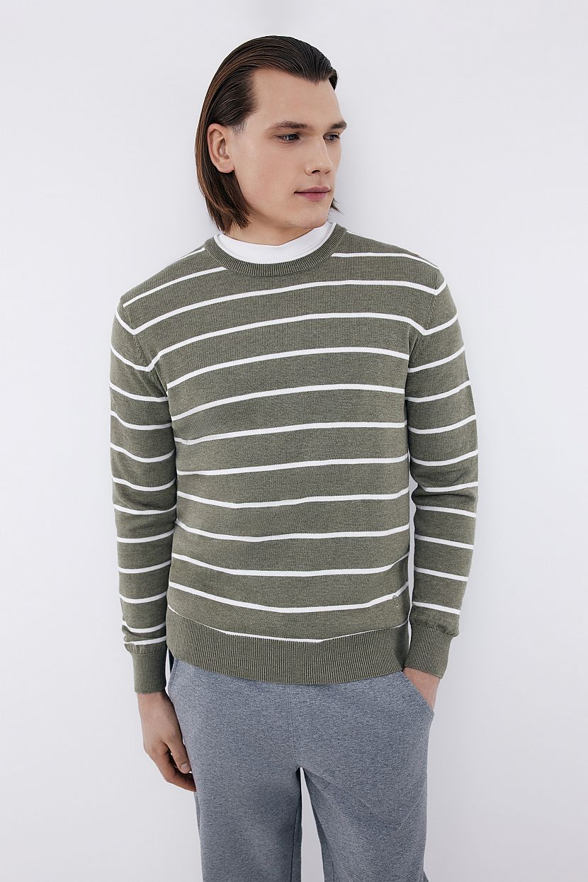 

Джемпер мужской Baon B6324201 хаки 2XL, B6324201