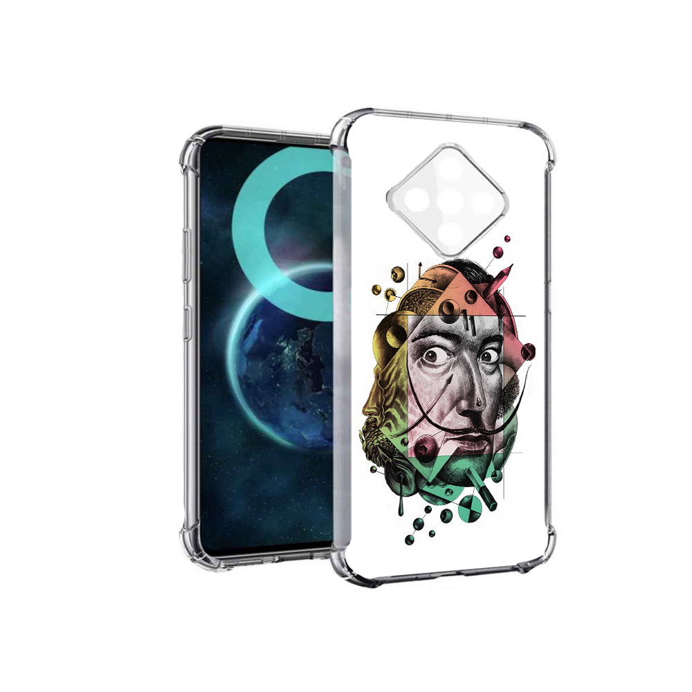 

Чехол MyPads разноцветное лицо абстракция для Infinix Zero 8, Прозрачный, Tocco