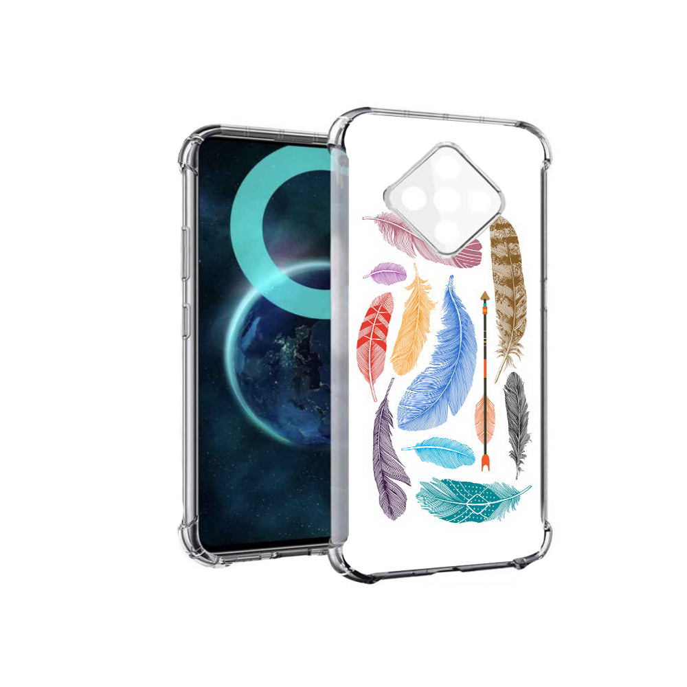 

Чехол MyPads разноцветные перья для Infinix Zero 8, Прозрачный, Tocco