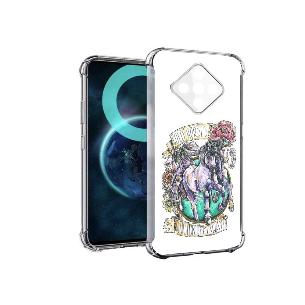 

Чехол MyPads рисунок коней в цветах для Infinix Zero 8, Прозрачный, Tocco