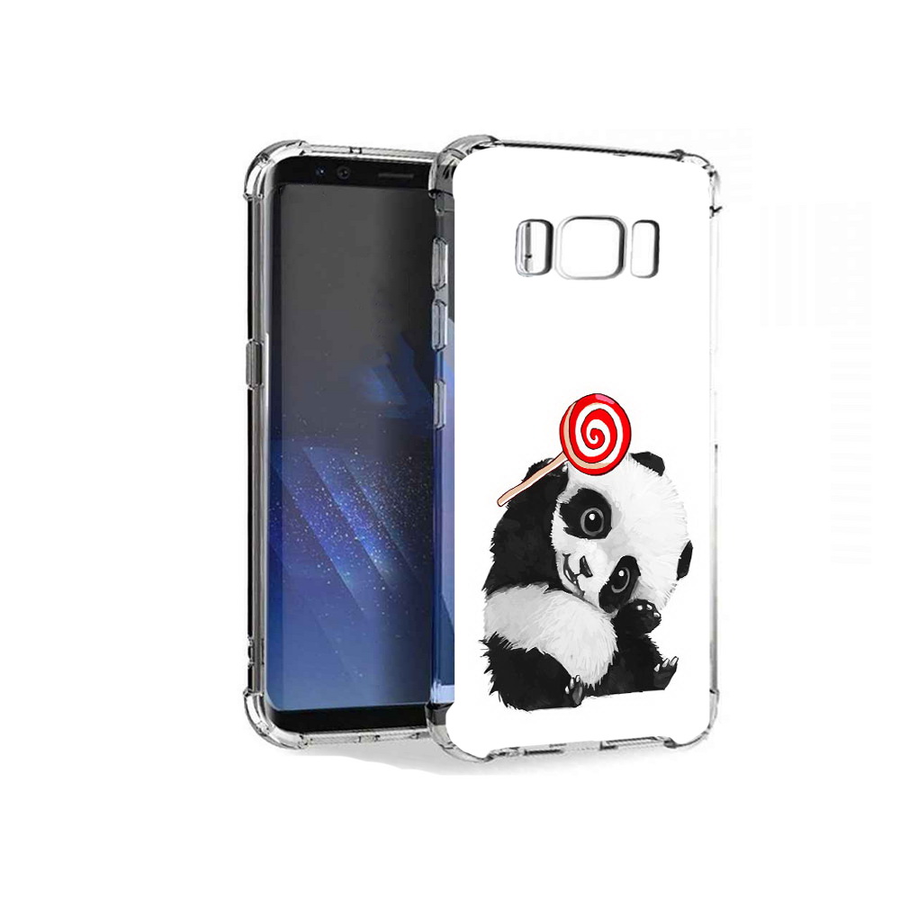 

Чехол MyPads Tocco для Samsung Galaxy S8+ панда с леденцом, Tocco