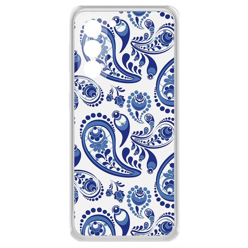 

Чехол-накладка Krutoff Clear Case Гжель для Samsung Galaxy S21+ (G996)