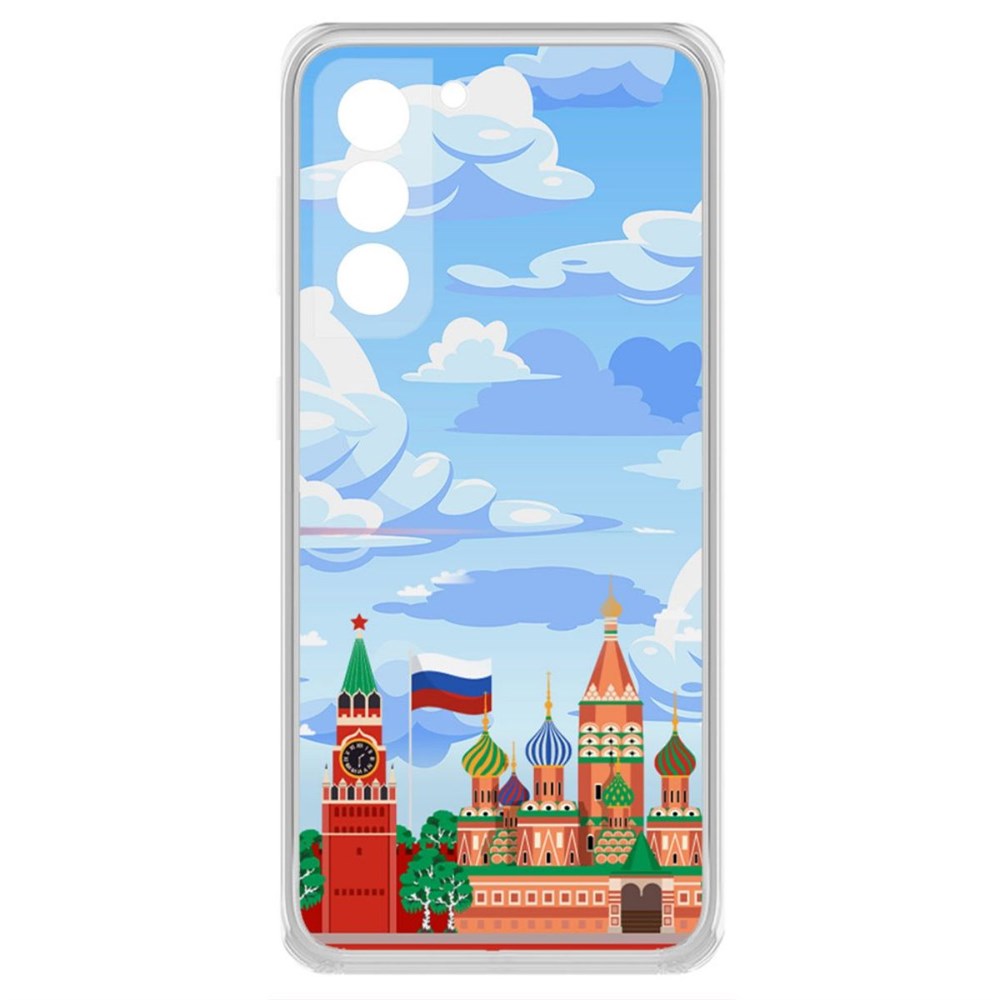 

Чехол-накладка Krutoff Clear Case Красная Площадь для Samsung Galaxy S21+ (G996)
