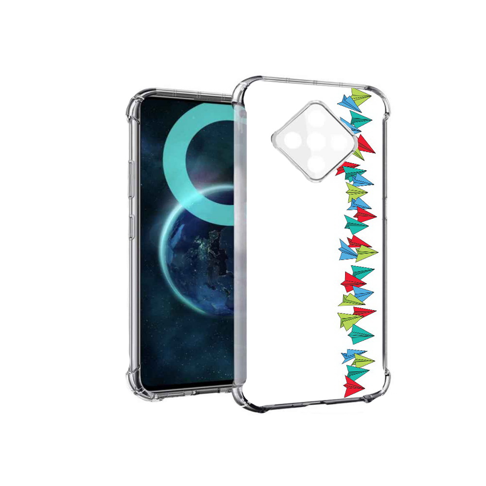 

Чехол MyPads самолетики из листочков для Infinix Zero 8, Прозрачный, Tocco