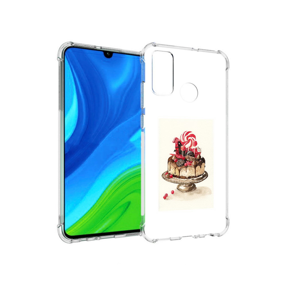 Чехол MyPads Tocco для Huawei P Smart (2020) вкусный торт