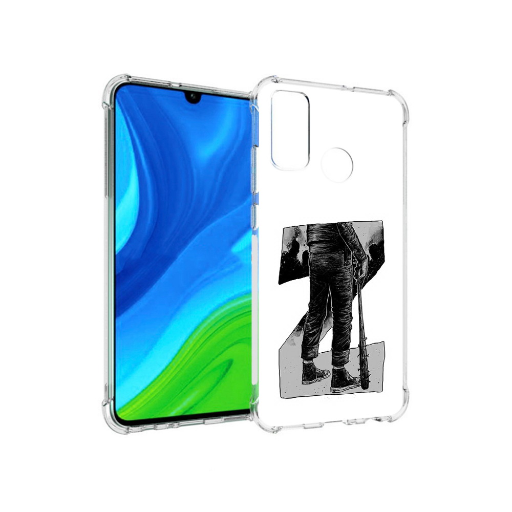 

Чехол MyPads Tocco для Huawei P Smart (2020) воин черно белый, Tocco