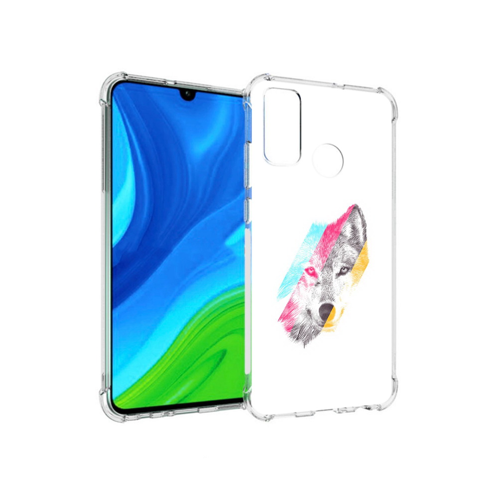 

Чехол MyPads Tocco для Huawei P Smart (2020) волк градиент, Прозрачный, Tocco