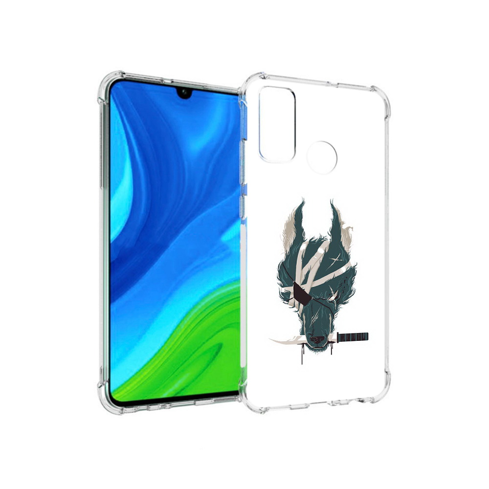 

Чехол MyPads Tocco для Huawei P Smart (2020) волк-разбойник, Прозрачный, Tocco