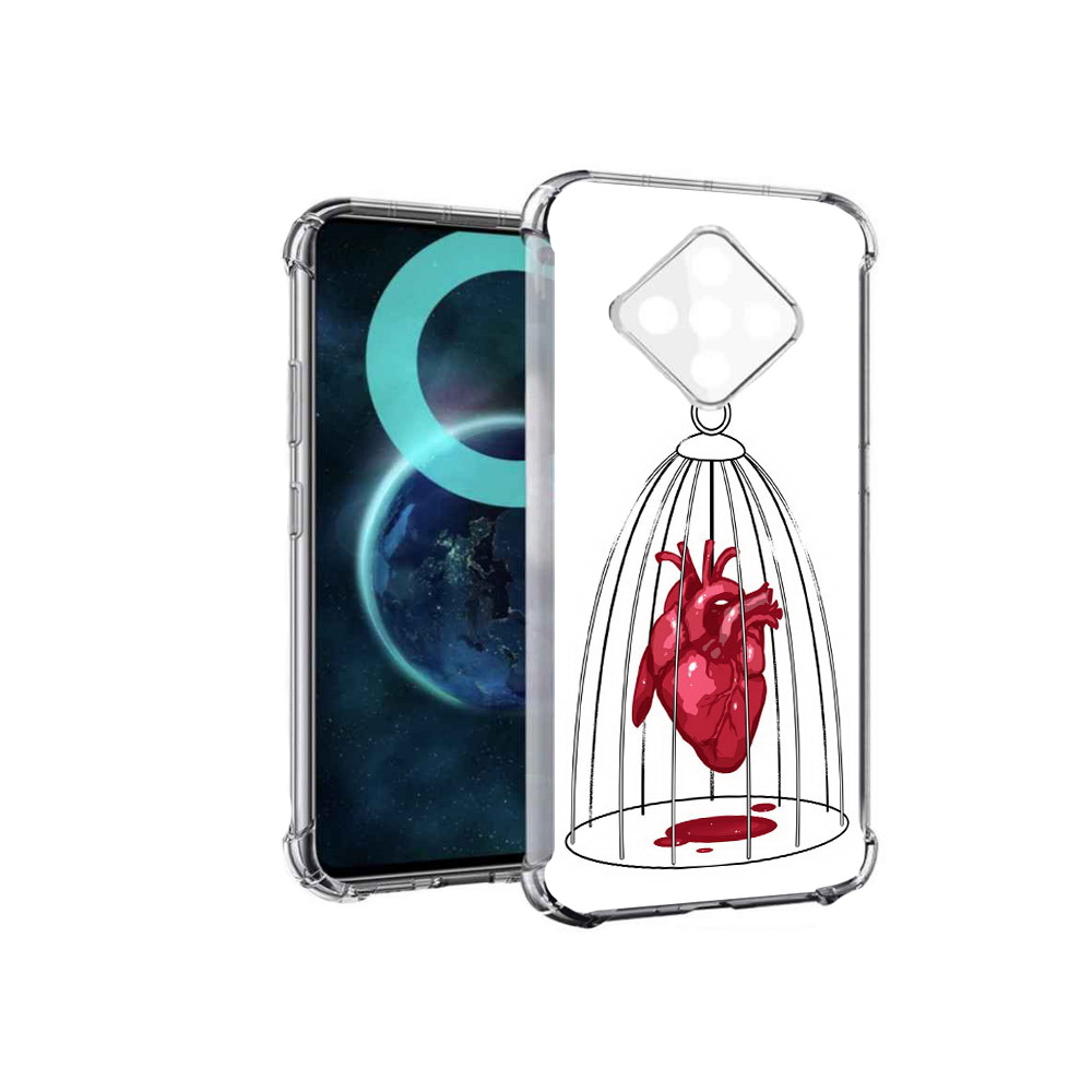

Чехол MyPads сердце в клетке для Infinix Zero 8, Прозрачный, Tocco