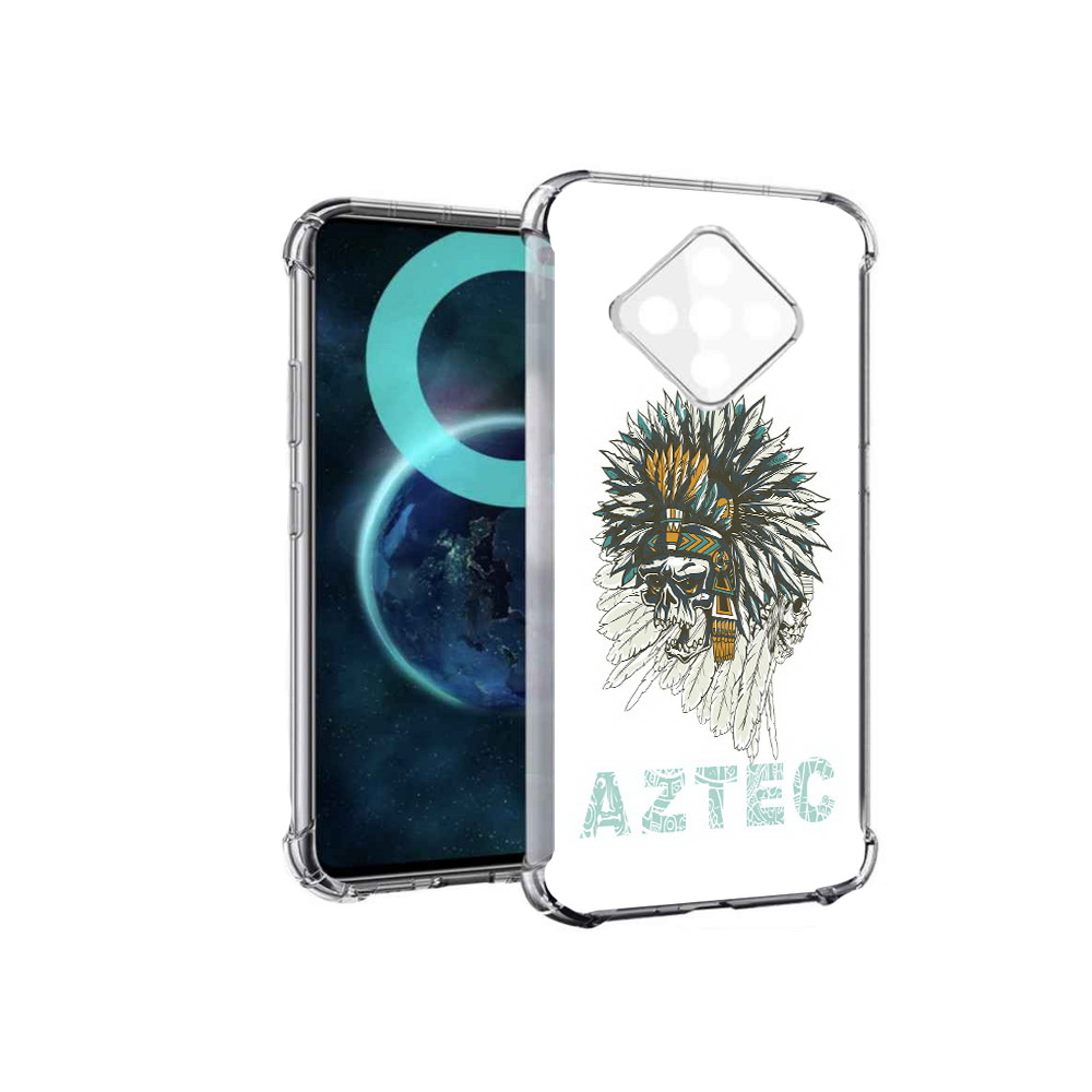 

Чехол MyPads скелет индеец для Infinix Zero 8, Прозрачный, Tocco