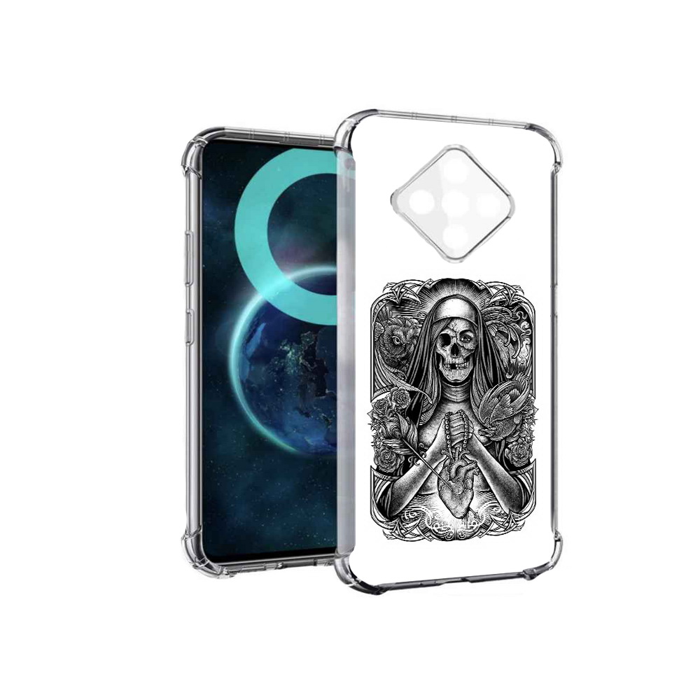 

Чехол MyPads скелет с сердцем для Infinix Zero 8, Прозрачный, Tocco