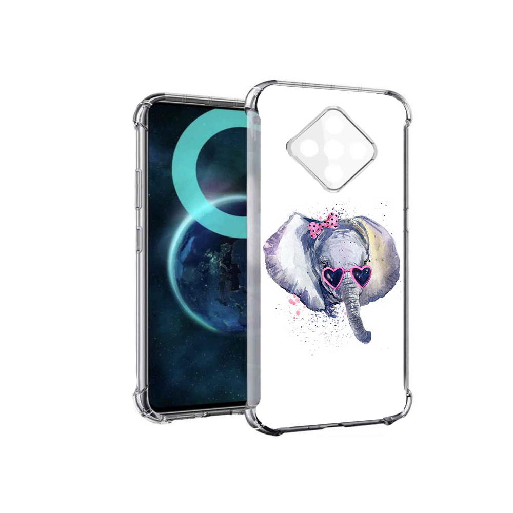

Чехол MyPads слоник в очках для Infinix Zero 8, Прозрачный, Tocco