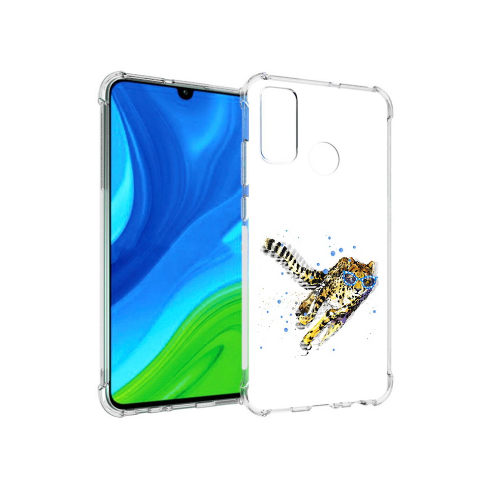 

Чехол MyPads Tocco для Huawei P Smart (2020) гепард в очках, Прозрачный, Tocco