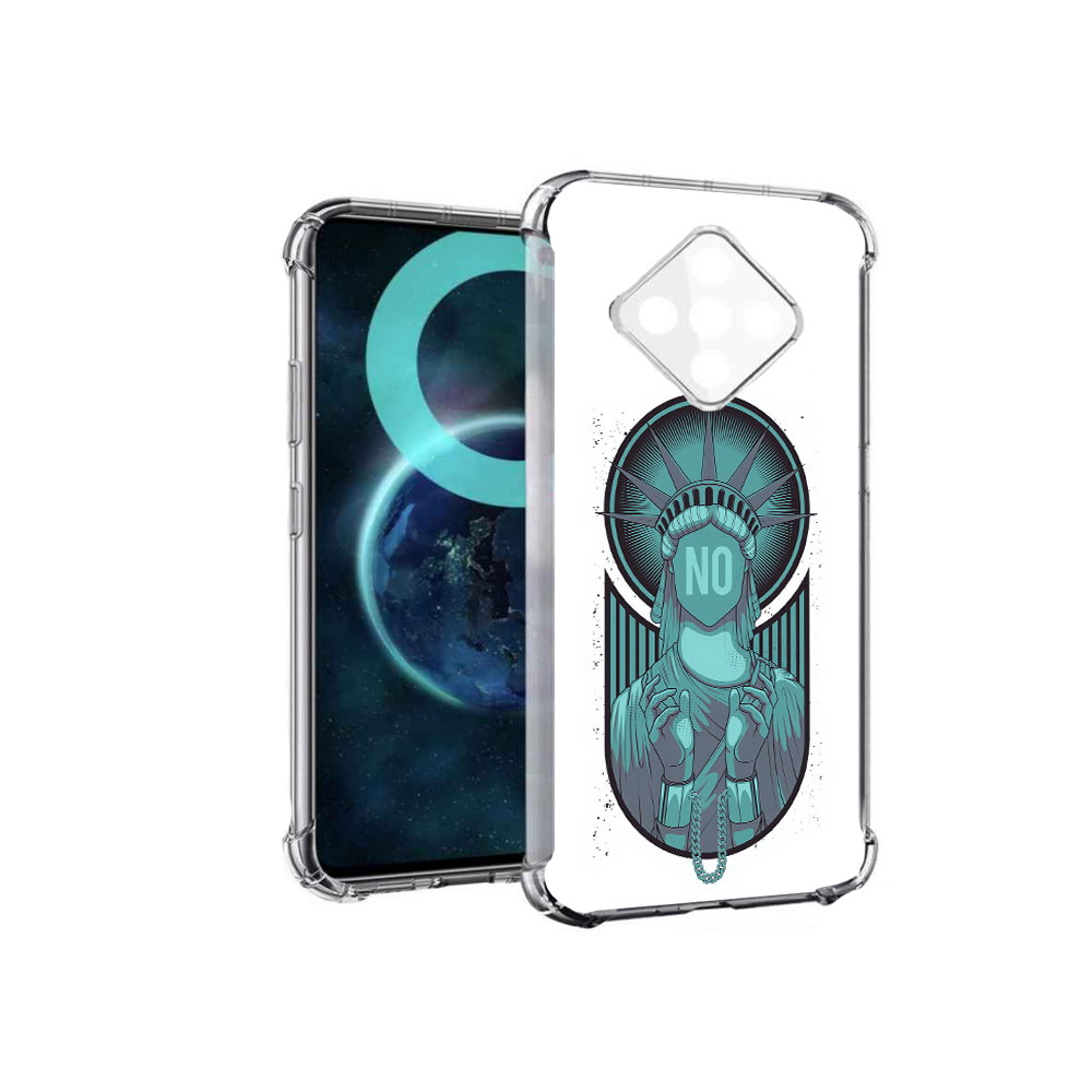 

Чехол MyPads статуя свободы зеленый для Infinix Zero 8, Прозрачный, Tocco