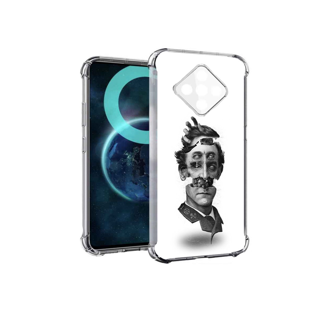 

Чехол MyPads страшное лицо абстракция для Infinix Zero 8, Прозрачный, Tocco