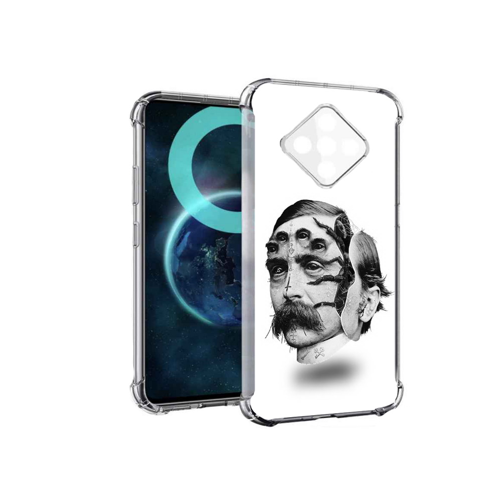 

Чехол MyPads страшное лицо мужчины для Infinix Zero 8, Прозрачный, Tocco