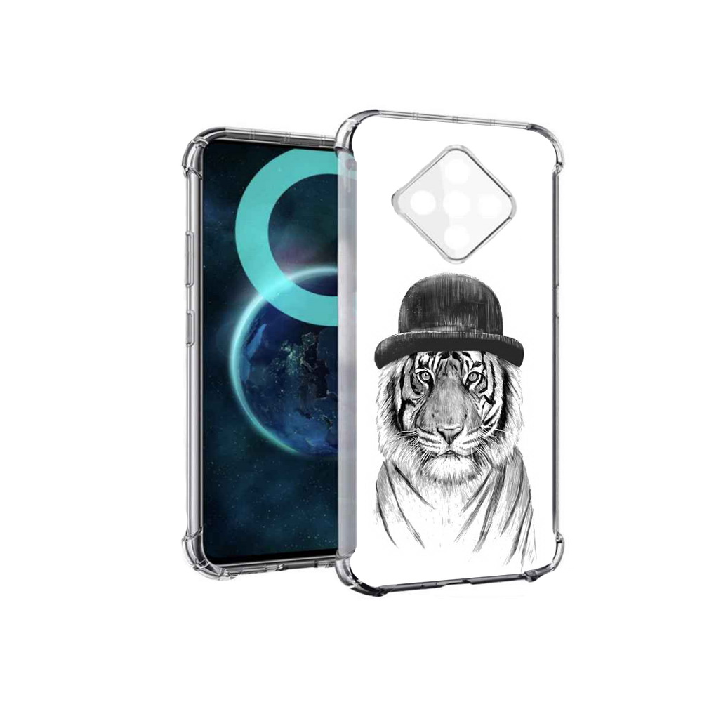 

Чехол MyPads тигр британец для Infinix Zero 8, Прозрачный, Tocco
