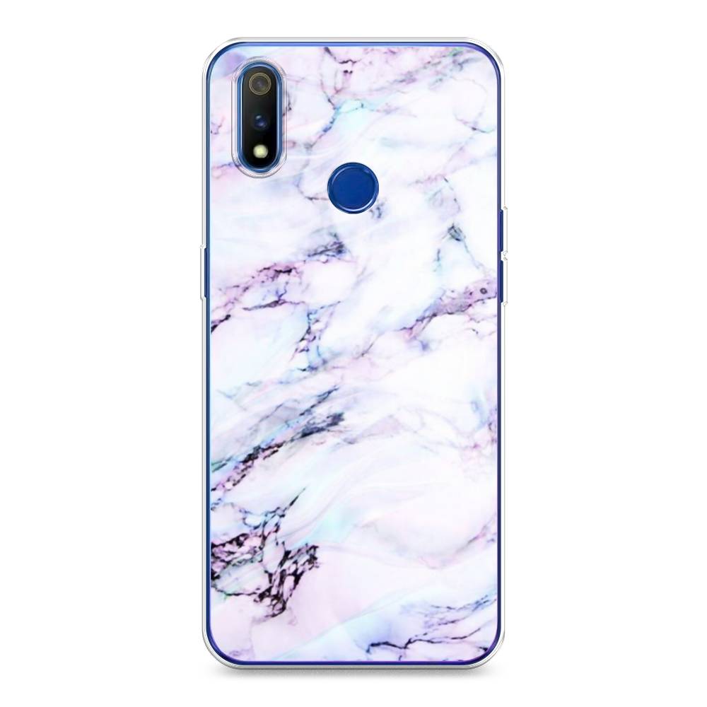

Чехол на Realme 3 Pro "Радужный мрамор", Серый;фиолетовый, 251250-3