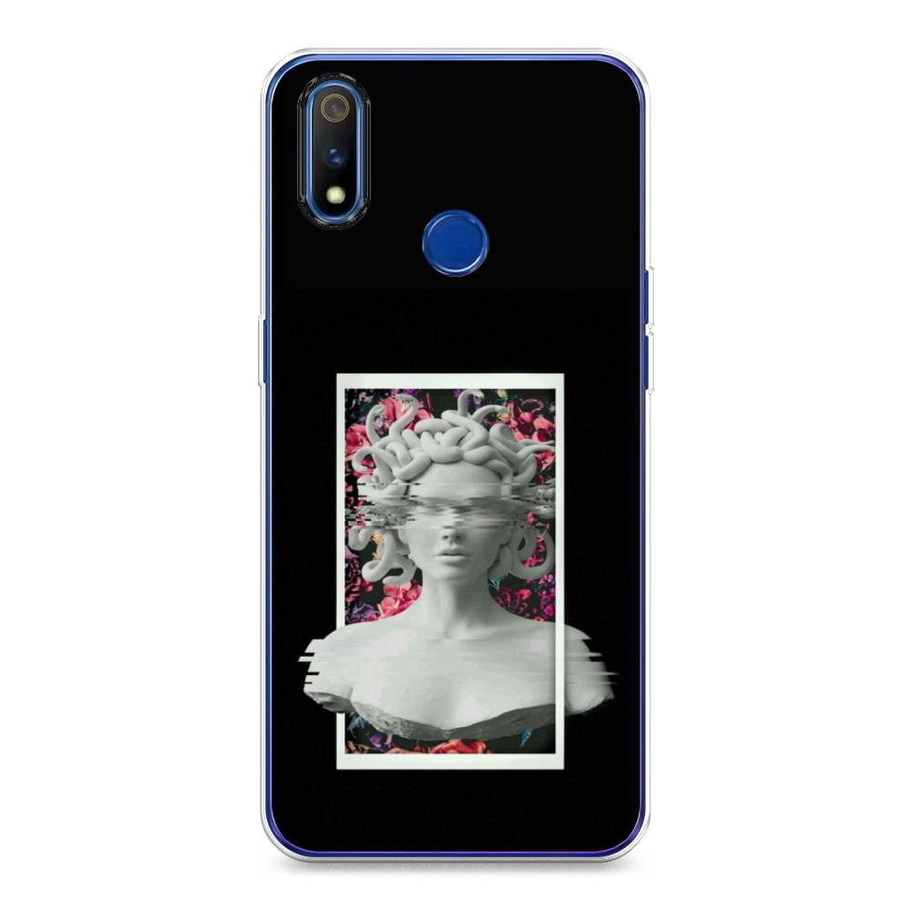 

Чехол на Realme 3 Pro "Web Punk Медуза Горгона", Черный;серый, 251250-6