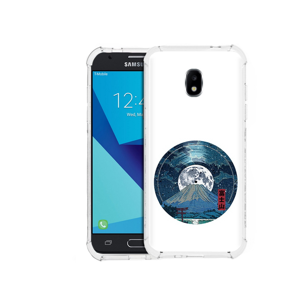 

Чехол MyPads Tocco для Samsung Galaxy J3 (2017) нарисованная виниловая гора с луной, Прозрачный, Tocco