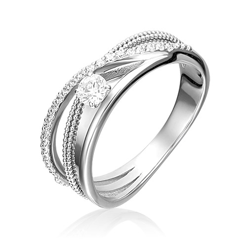 

Кольцо из золота р. 16,5 PLATINA jewelry 01-5220-00-101-1120-30, бриллиант, 01-5220-00-101-1120-30