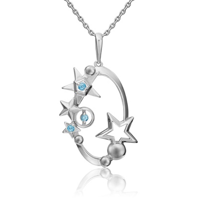 

Кулон из серебра PLATINA jewelry 03-3232-00-201-0200-68, топаз, 03-3232-00-201-0200-68