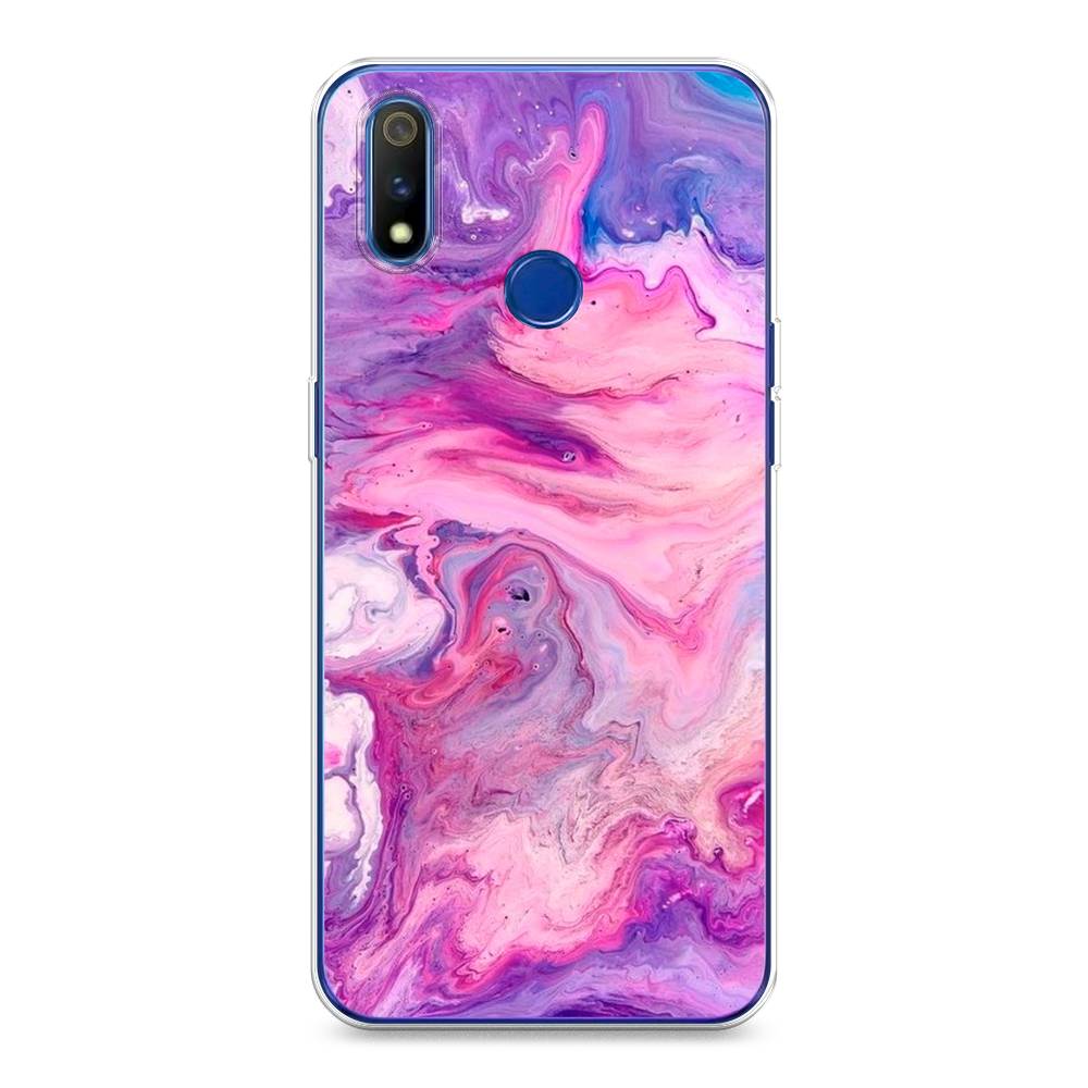 

Чехол на Realme 3 Pro "Нежно-розовая абстракция", Розовый, 251250-3