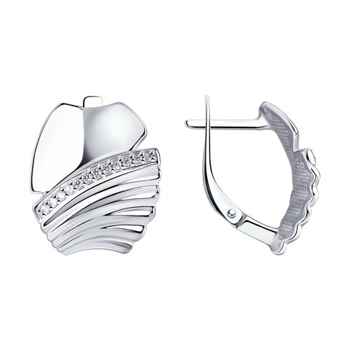 

Серьги из серебра TEO MAORI 894024216, фианит, 894024216