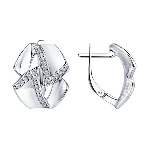 

Серьги из серебра TEO MAORI 894024221, фианит, 894024221