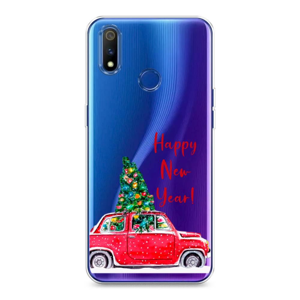 

Чехол на Realme 3 Pro "Happy New Year", Красный;зеленый, 251250-5