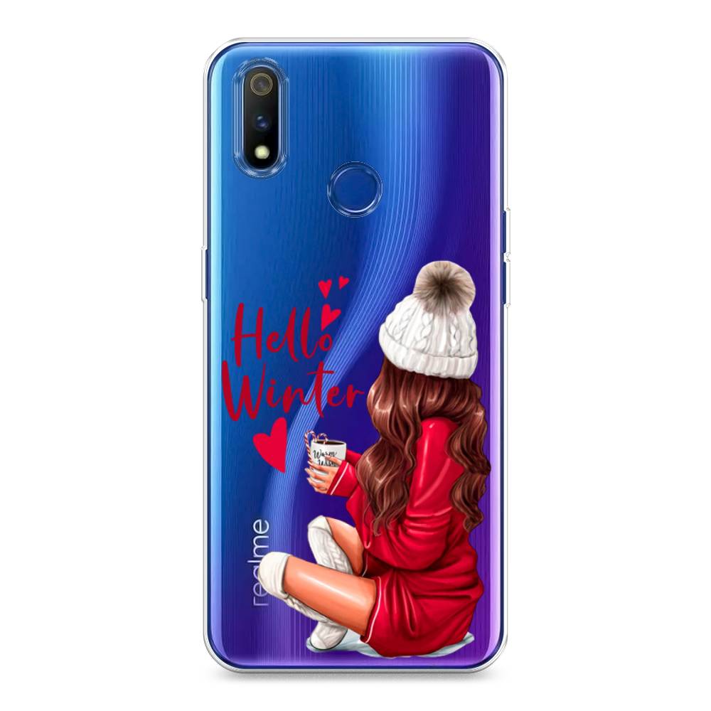 

Чехол на Realme 3 Pro "Hello winter", Красный;белый;коричневый, 251250-5