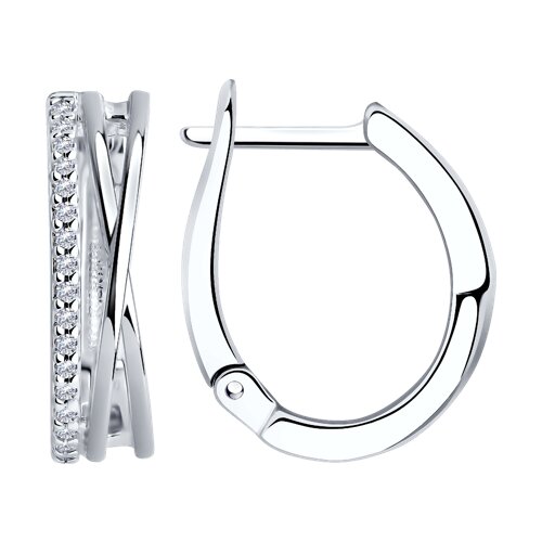 

Серьги из серебра TEO MAORI 894025820, фианит, 894025820