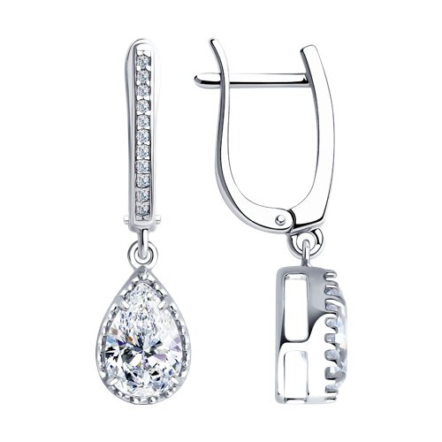 

Серьги из серебра TEO MAORI 894025879, фианит, 894025879