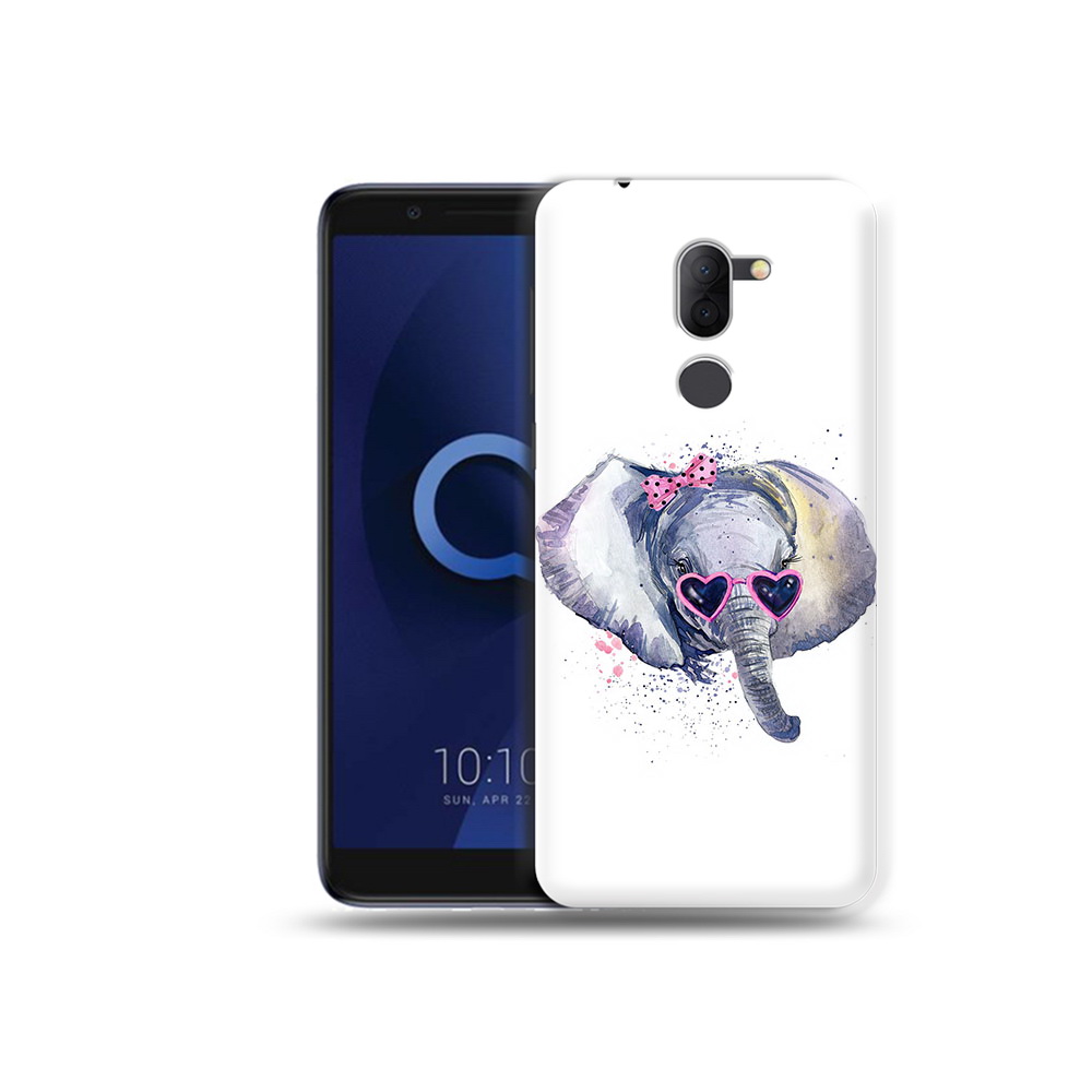 

Чехол MyPads Tocco для Alcatel 3X слоник в очках (PT112114.674.608), Прозрачный, Tocco