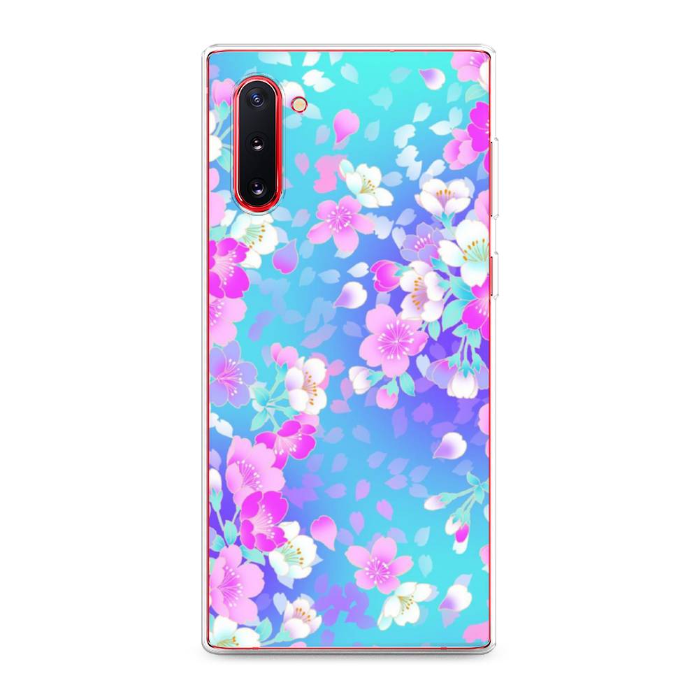 

Чехол Awog на Samsung Galaxy Note 10 "Яблоневые цветы", Разноцветный, 28650-8