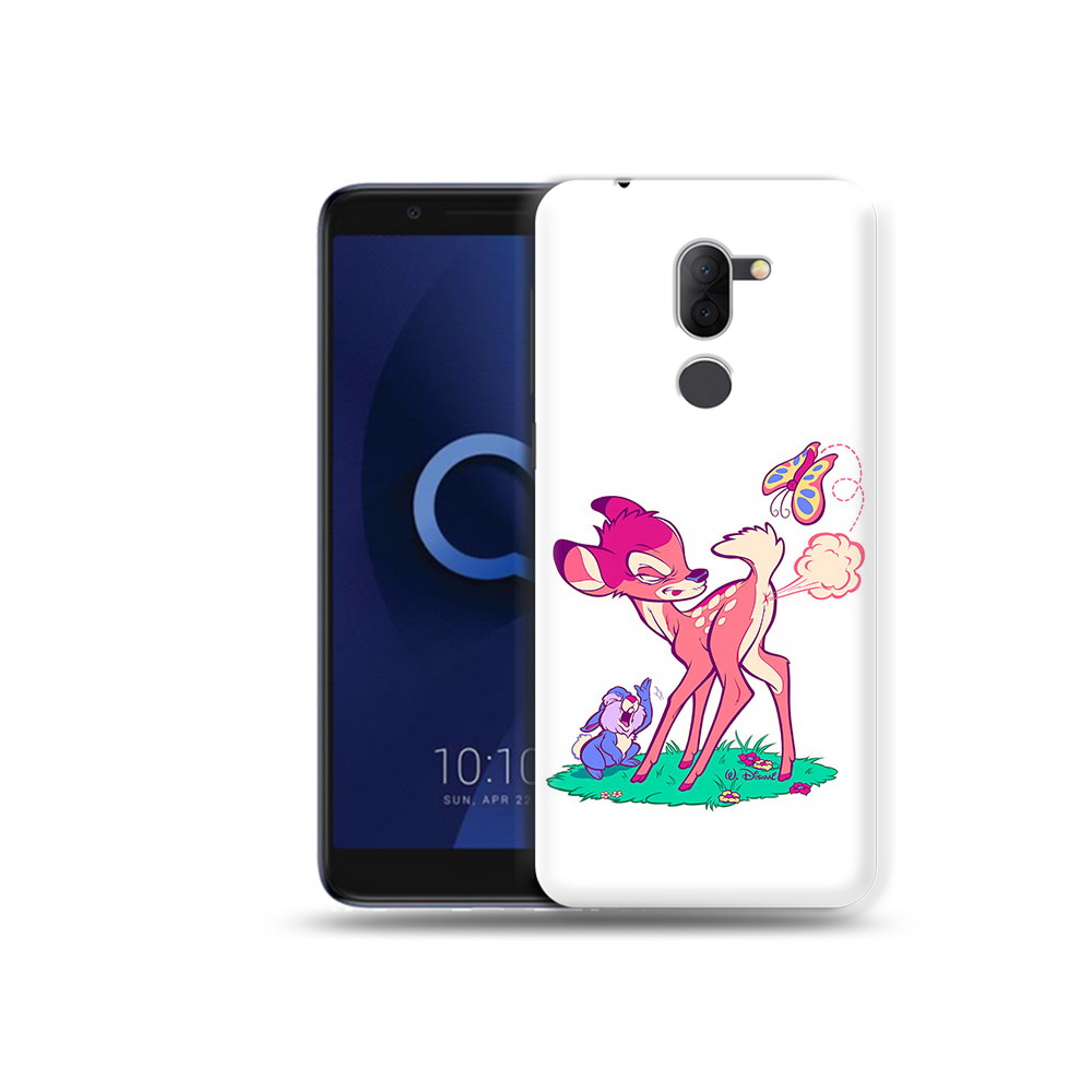 

Чехол MyPads Tocco для Alcatel 3X смешной олененок (PT112114.674.610), Прозрачный, Tocco