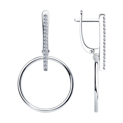 

Серьги из серебра TEO MAORI 894025934, фианит, 894025934