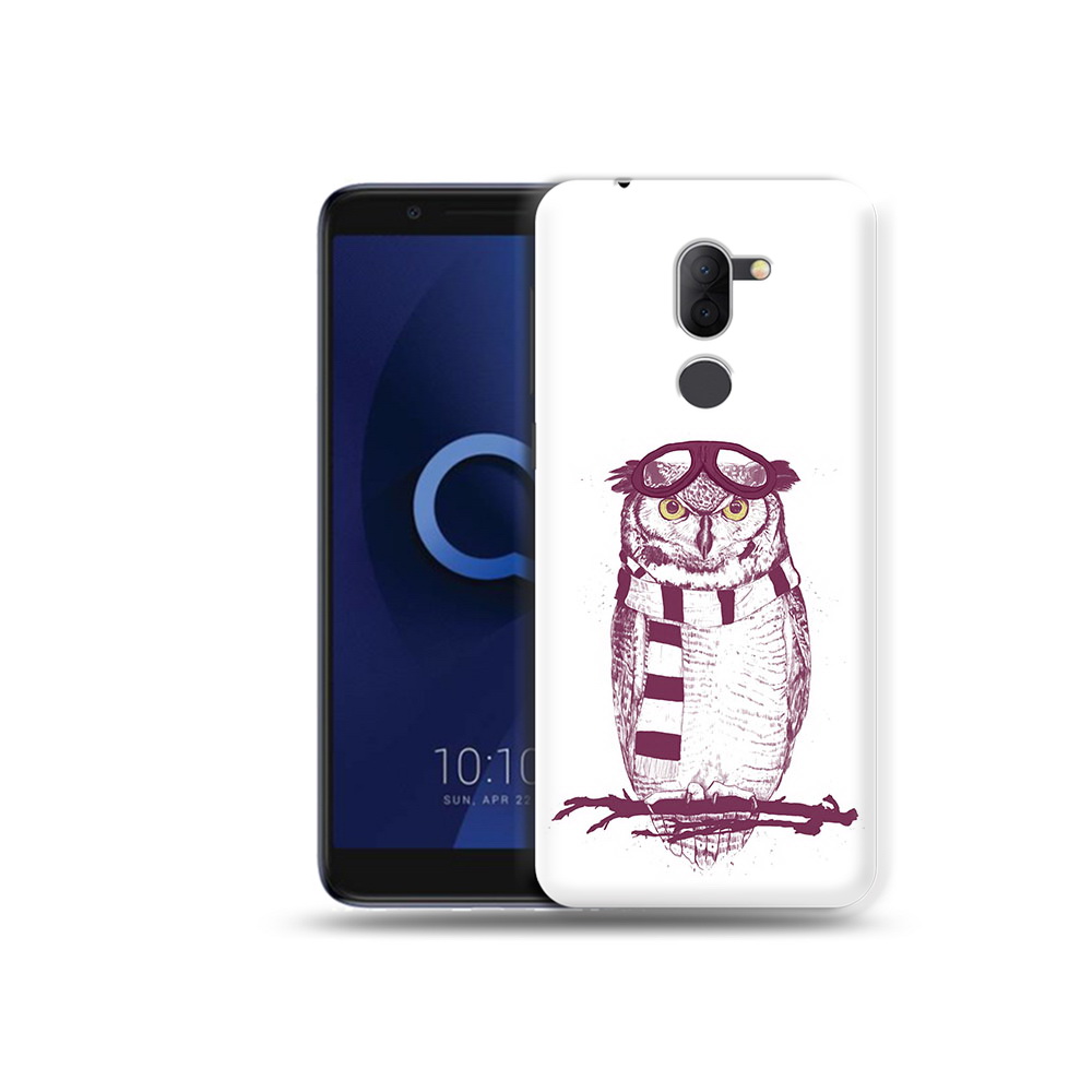 

Чехол MyPads Tocco для Alcatel 3X сова-летчик (PT112114.674.612), Прозрачный, Tocco