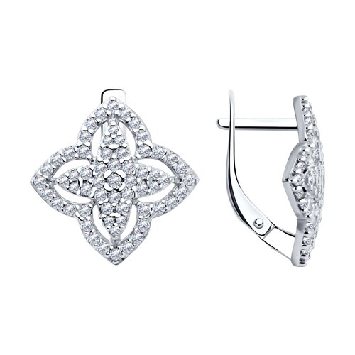 

Серьги из серебра TEO MAORI 894025946, фианит, 894025946