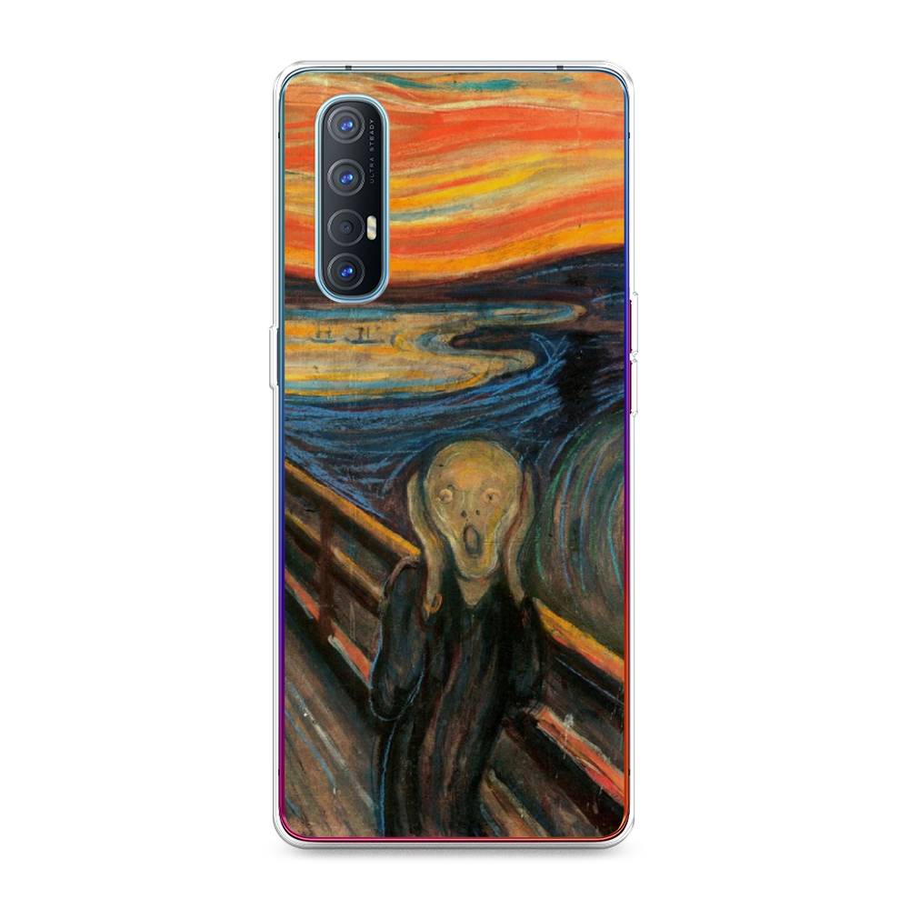 

Чехол Awog на Oppo Reno 3 Pro "Крик", Разноцветный, 252550-9