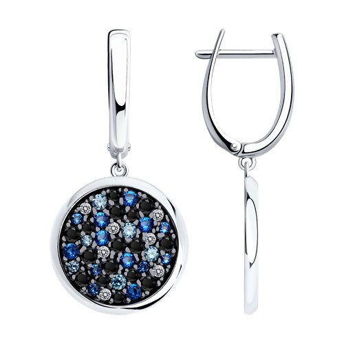 

Серьги из серебра TEO MAORI 894026419, фианит, 894026419