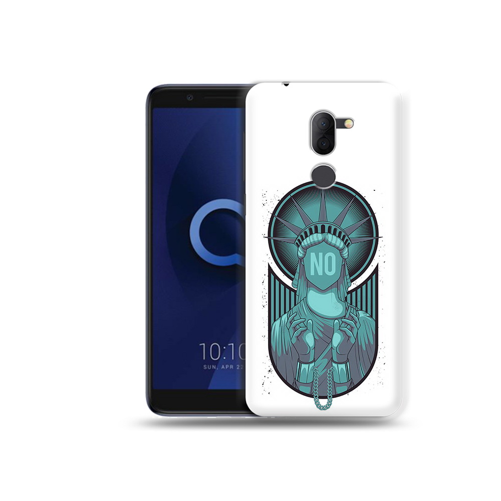 

Чехол MyPads Tocco для Alcatel 3X статуя свободы зеленый (PT112114.674.623), Прозрачный, Tocco